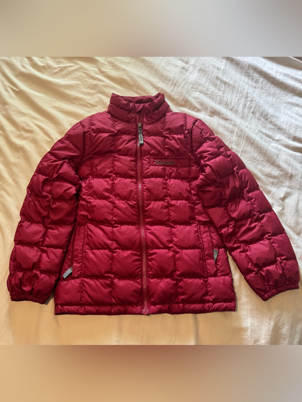 Marmot Red Quilted Puffer Jacket - Youth size Medium